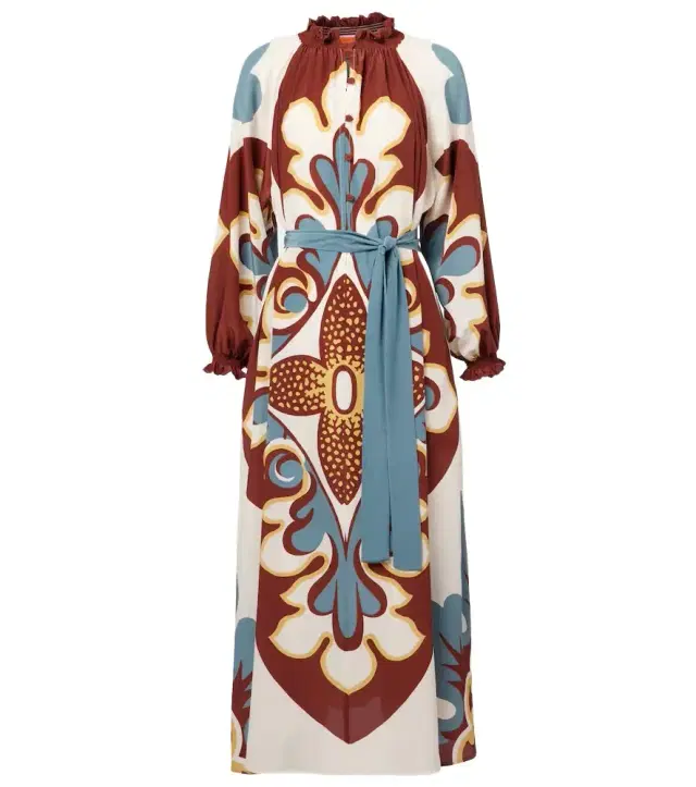 La DoubleJ Cerere silk crêpe de chine midi dress