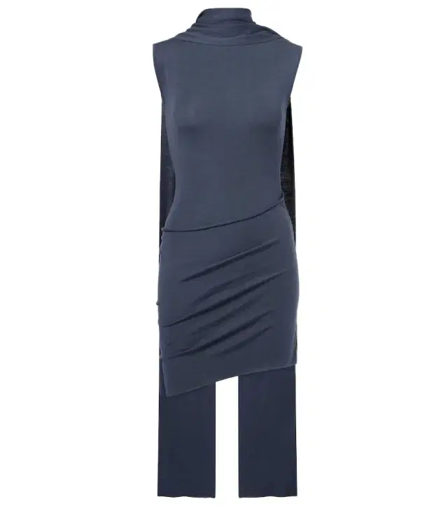 Aya Muse Solar scarf-detail silk-blend minidress