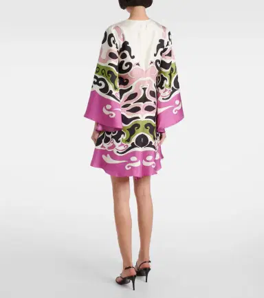 La DoubleJ Magnifico printed silk twill minidress | Thumbnail 3