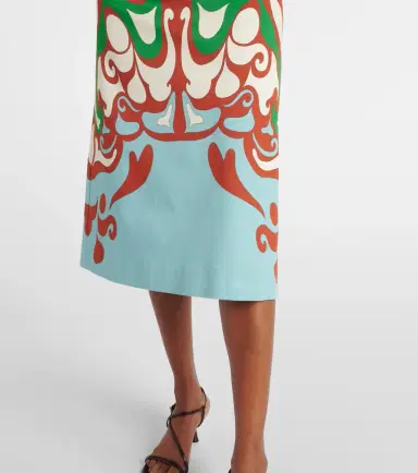 La DoubleJ Baia printed cotton-blend midi skirt | Thumbnail 2