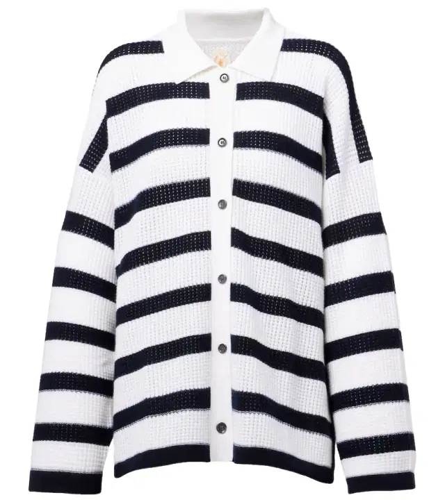 Jardin des Orangers Striped cashmere cardigan