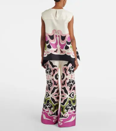 La DoubleJ San Carlo printed silk twill top | Thumbnail 2