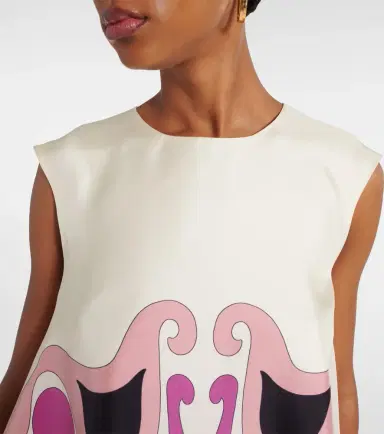 La DoubleJ San Carlo printed silk twill top | Thumbnail 5