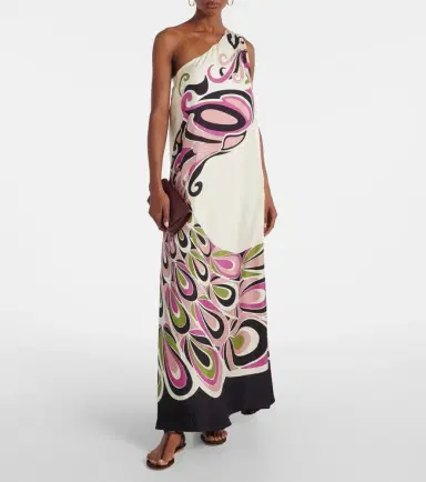 La DoubleJ Roy printed silk twill maxi dress | Thumbnail 3