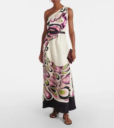 La DoubleJ Roy printed silk twill maxi dress | Thumbnail 5