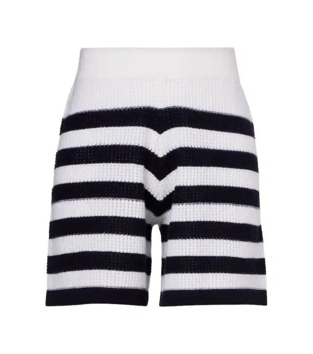 Jardin des Orangers Striped cashmere shorts
