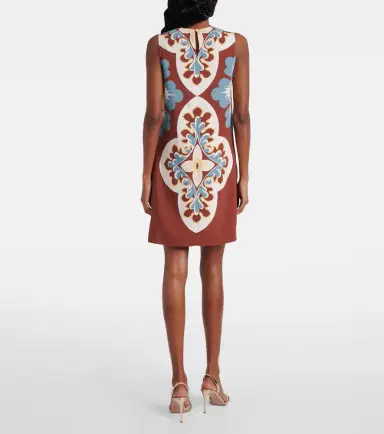 La DoubleJ Printed satin shift dress | Thumbnail 6