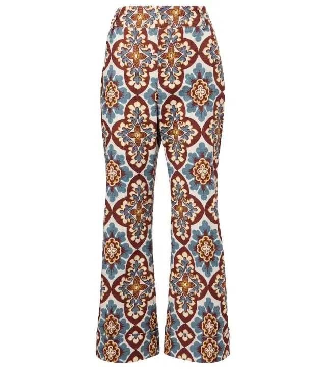 La DoubleJ Hendrix high-rise cotton flared pants