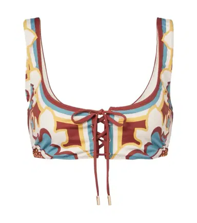 La DoubleJ Sunset floral bikini top | Thumbnail 1