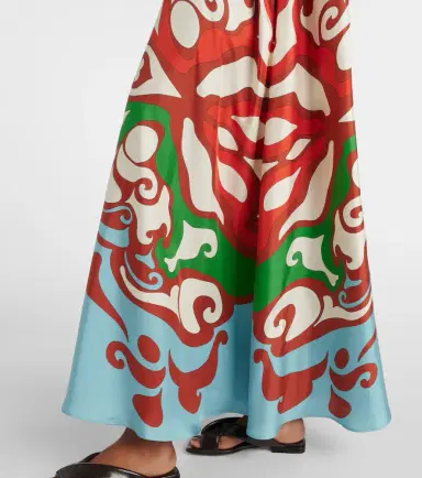 La DoubleJ Muumuu printed silk twill maxi dress | Thumbnail 2