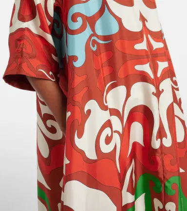 La DoubleJ Muumuu printed silk twill maxi dress | Thumbnail 4