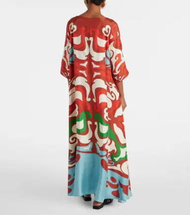 La DoubleJ Muumuu printed silk twill maxi dress | Thumbnail 6