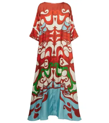 La DoubleJ Muumuu printed silk twill maxi dress | Thumbnail 1