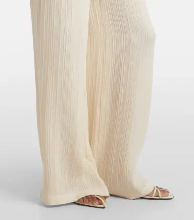 Joseph Mawn pleated jacquard wide-leg pants | Thumbnail 4