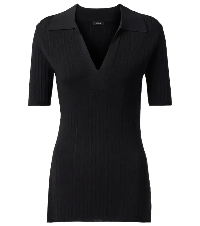 Joseph Ribbed-knit polo shirt