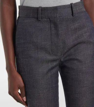 Joseph Morissey wool and cotton flared pants | Thumbnail 2