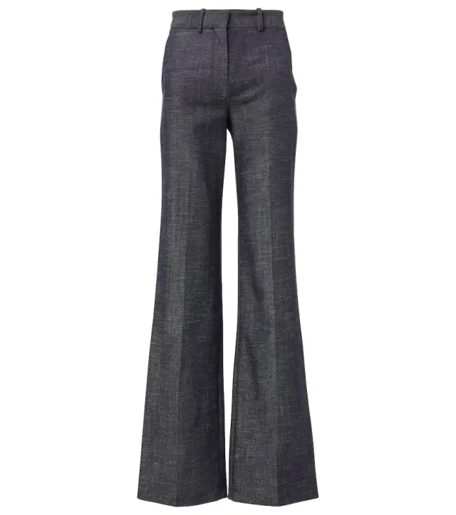 Joseph Morissey wool and cotton flared pants