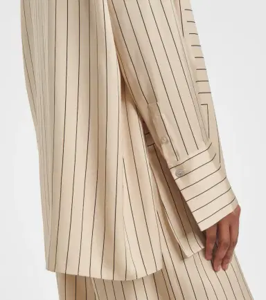Joseph Athena striped silk-blend shirt | Thumbnail 5