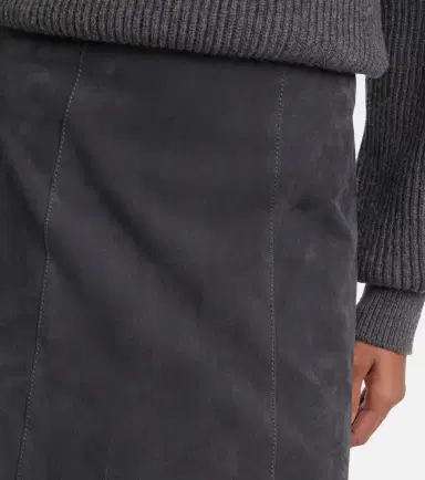 Joseph Suede midi skirt | Thumbnail 5