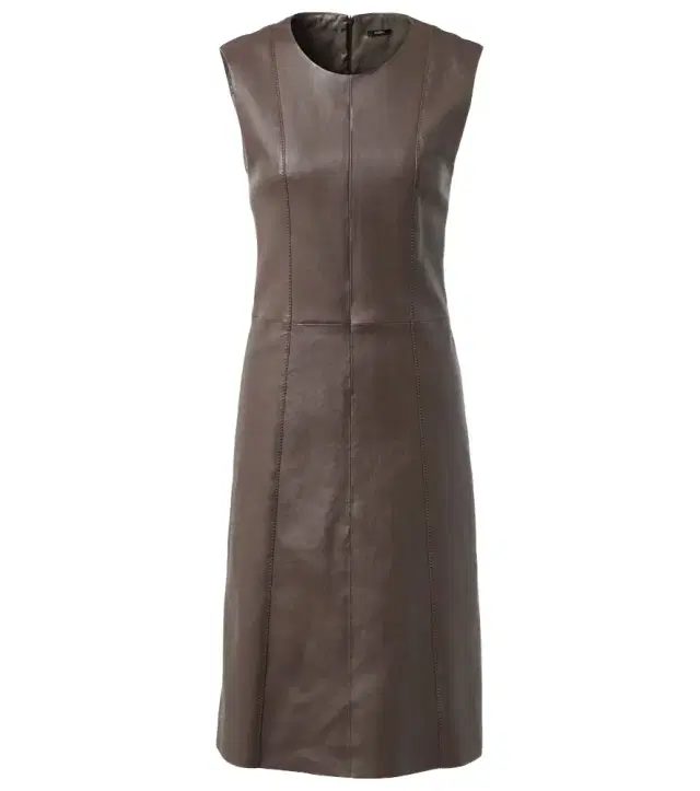 Joseph Leather midi dress
