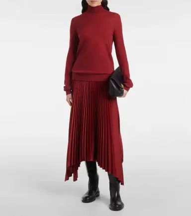 Joseph Ade plissé crêpe midi skirt | Thumbnail 3