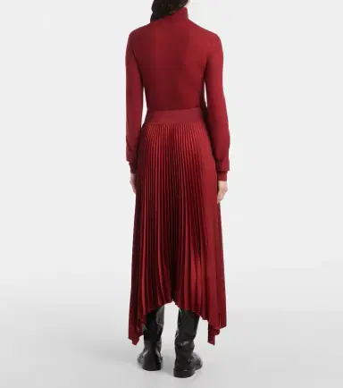 Joseph Ade plissé crêpe midi skirt | Thumbnail 5