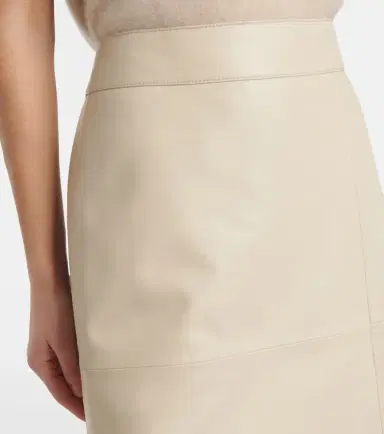 Joseph Leather midi skirt | Thumbnail 3