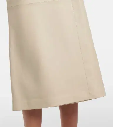 Joseph Leather midi skirt | Thumbnail 4