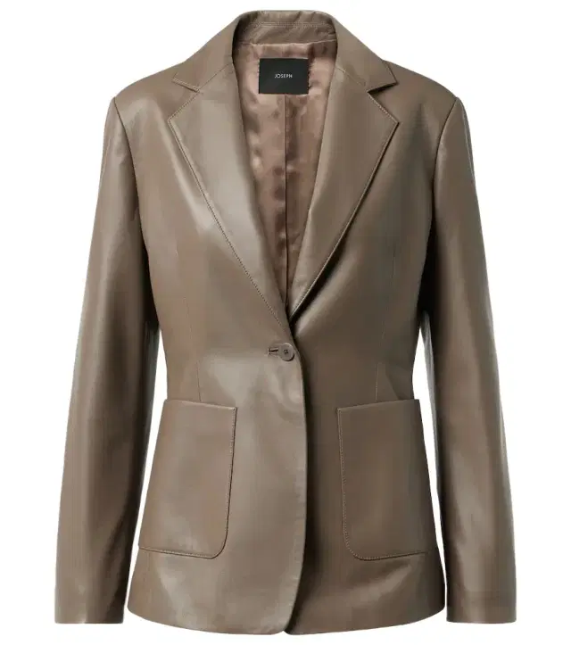 Joseph Leather single-breasted blazer