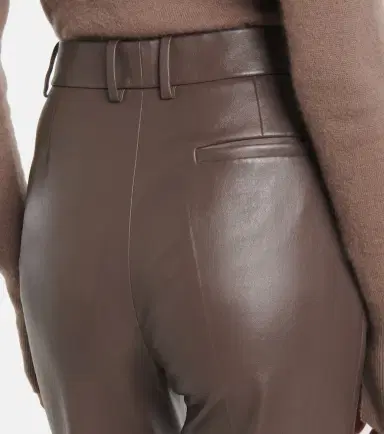 Joseph Tafira mid-rise leather flared pants | Thumbnail 2