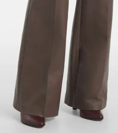 Joseph Tafira mid-rise leather flared pants | Thumbnail 4