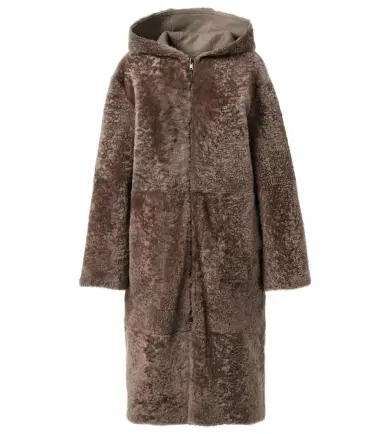 Joseph Reversible shearling and leather hooded coat | Thumbnail 1