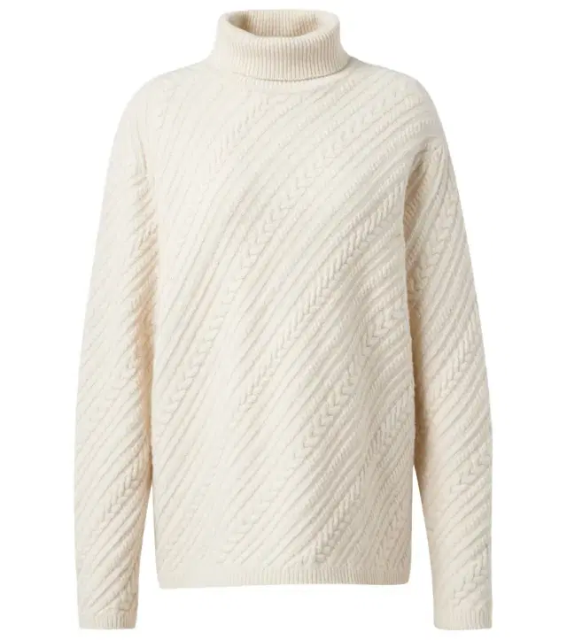 Joseph Cable-knit wool turtleneck sweater