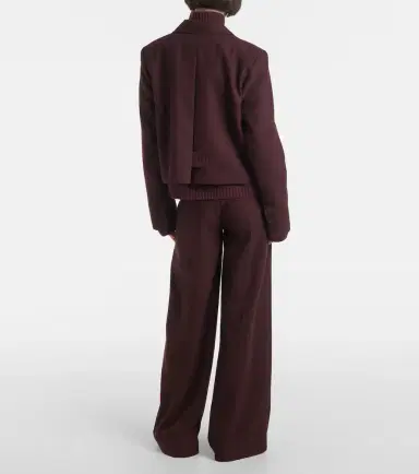 Joseph Cropped single-breasted wool jacket | Thumbnail 2
