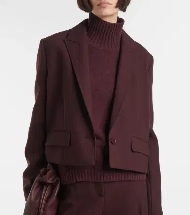 Joseph Cropped single-breasted wool jacket | Thumbnail 4