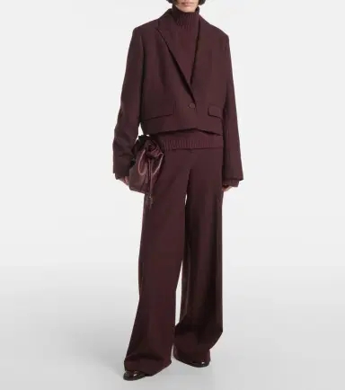 Joseph Cropped single-breasted wool jacket | Thumbnail 5