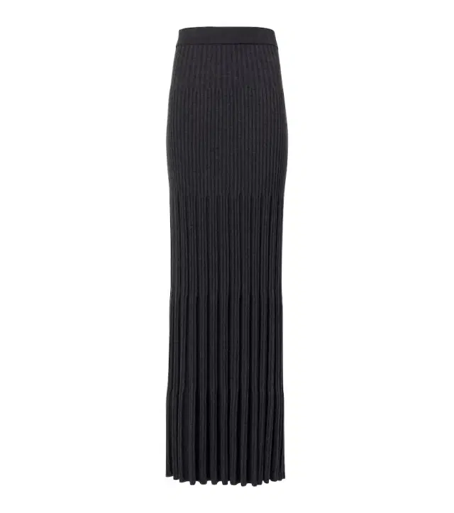Joseph Merino ribbed-knit wool maxi skirt