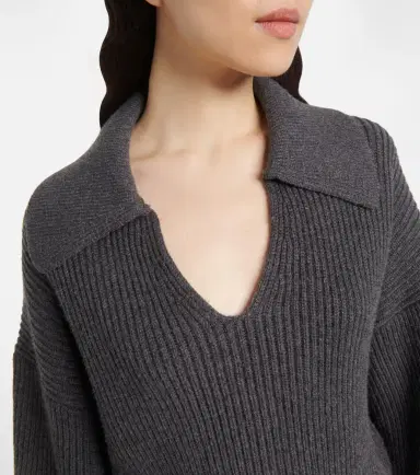Joseph Ribbed-knit wool-blend polo sweater | Thumbnail 2