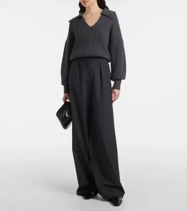 Joseph Ribbed-knit wool-blend polo sweater | Thumbnail 3