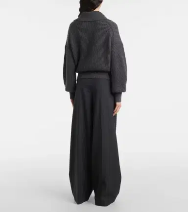 Joseph Ribbed-knit wool-blend polo sweater | Thumbnail 4