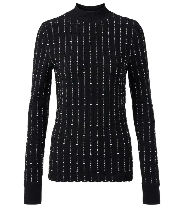 Joseph Ribbed-knit cotton-blend mockneck sweater