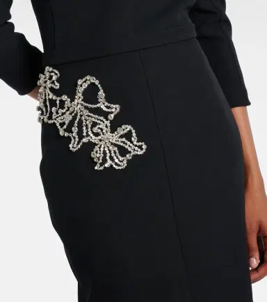 Safiyaa Linda crystal-embellished midi dress | Thumbnail 6
