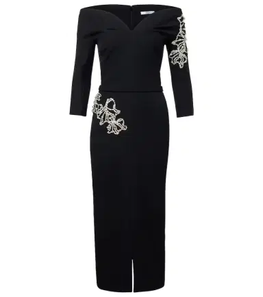 Safiyaa Linda crystal-embellished midi dress | Thumbnail 1