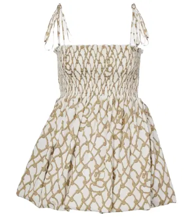 Burberry Knot shirred cotton minidress | Thumbnail 1