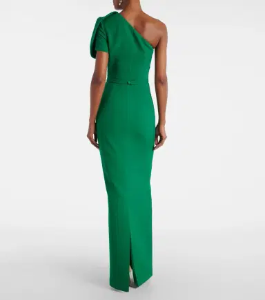 Safiyaa One-shoulder crêpe gown | Thumbnail 4