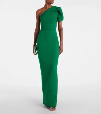 Safiyaa One-shoulder crêpe gown | Thumbnail 5