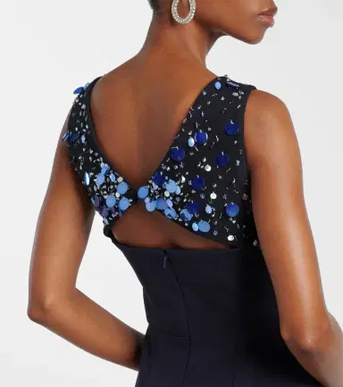 Safiyaa Melina embellished crêpe gown | Thumbnail 3