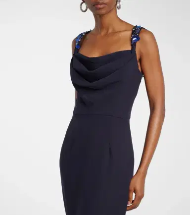 Safiyaa Melina embellished crêpe gown | Thumbnail 7