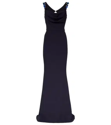 Safiyaa Melina embellished crêpe gown | Thumbnail 1