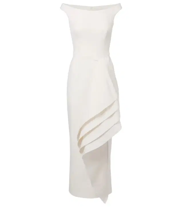 Safiyaa Bree draped midi dress